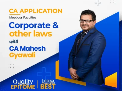CA Application Corporate & other laws